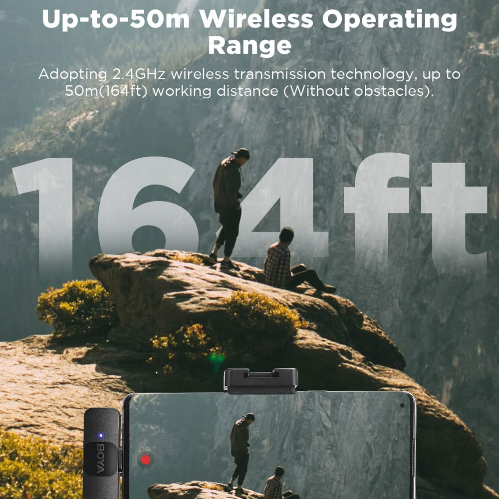 BOYA BY-V20 USB C MICROPHONE SYSTEM WIRE WITH 2.4GHZ