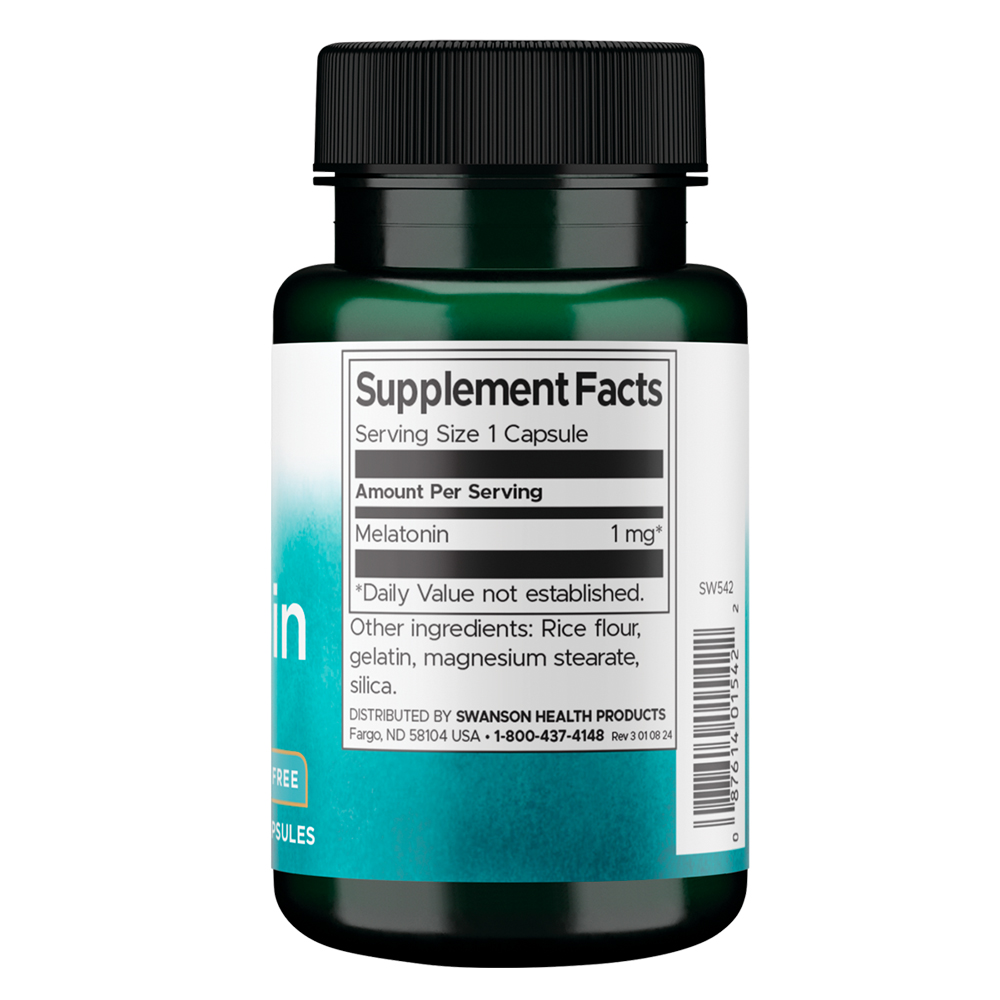 Melatonin 1mg Swanson 120 Imported Capsules