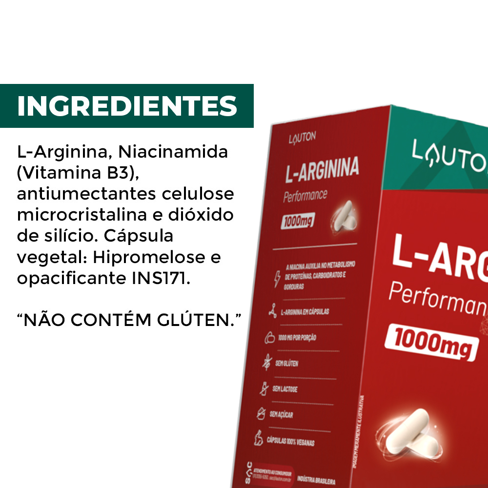 L-Arginine Performance Lauton 60 Capsules