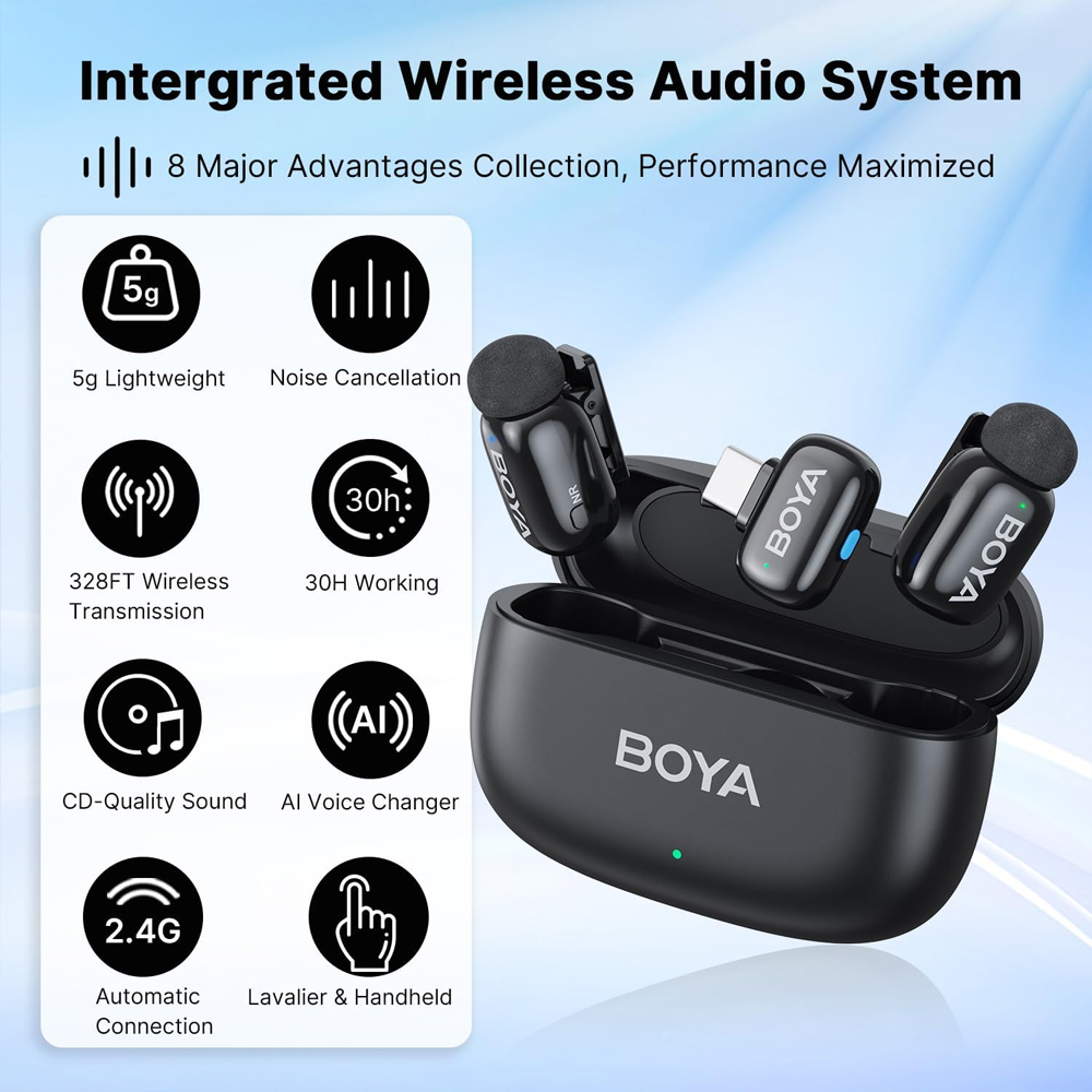 BOYA BOYA MINI-14 USB C LAPLA BLACK BLACK