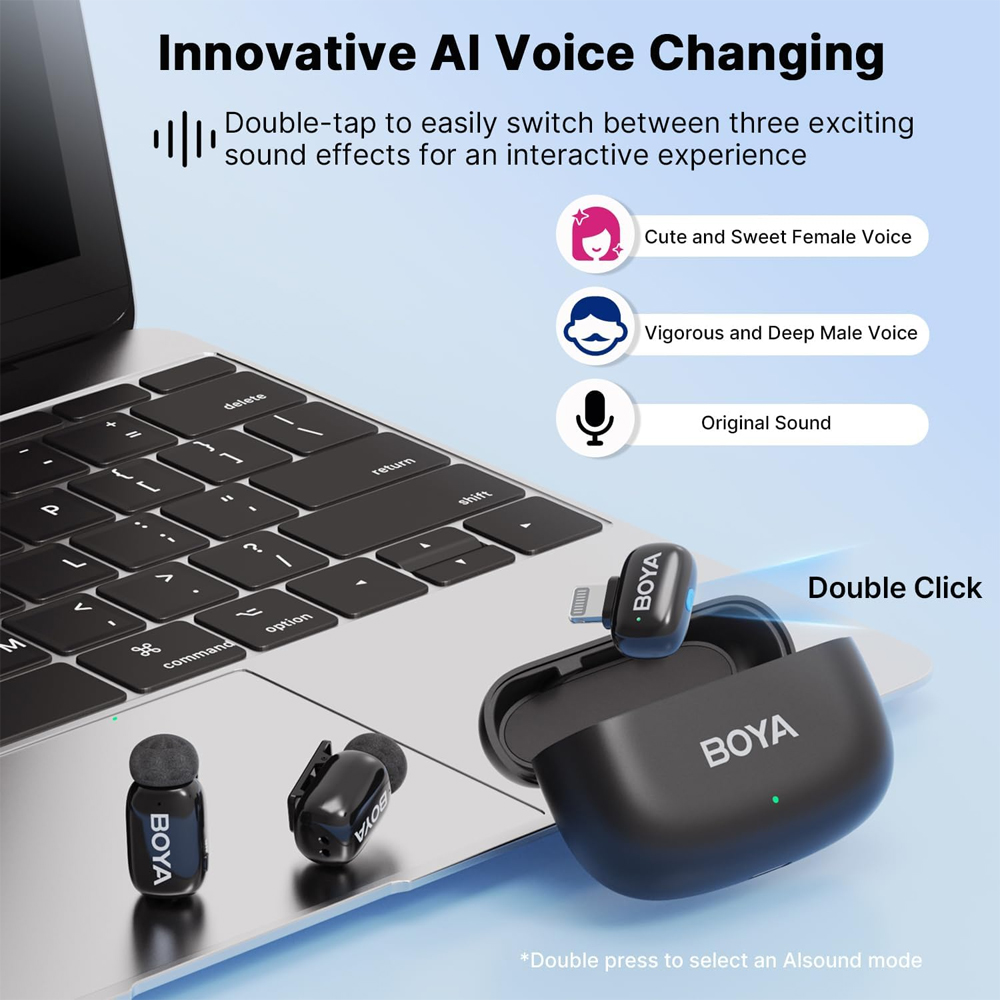 BOYA MINI-15 IPHONE BLACK BOYA MINI WIRE