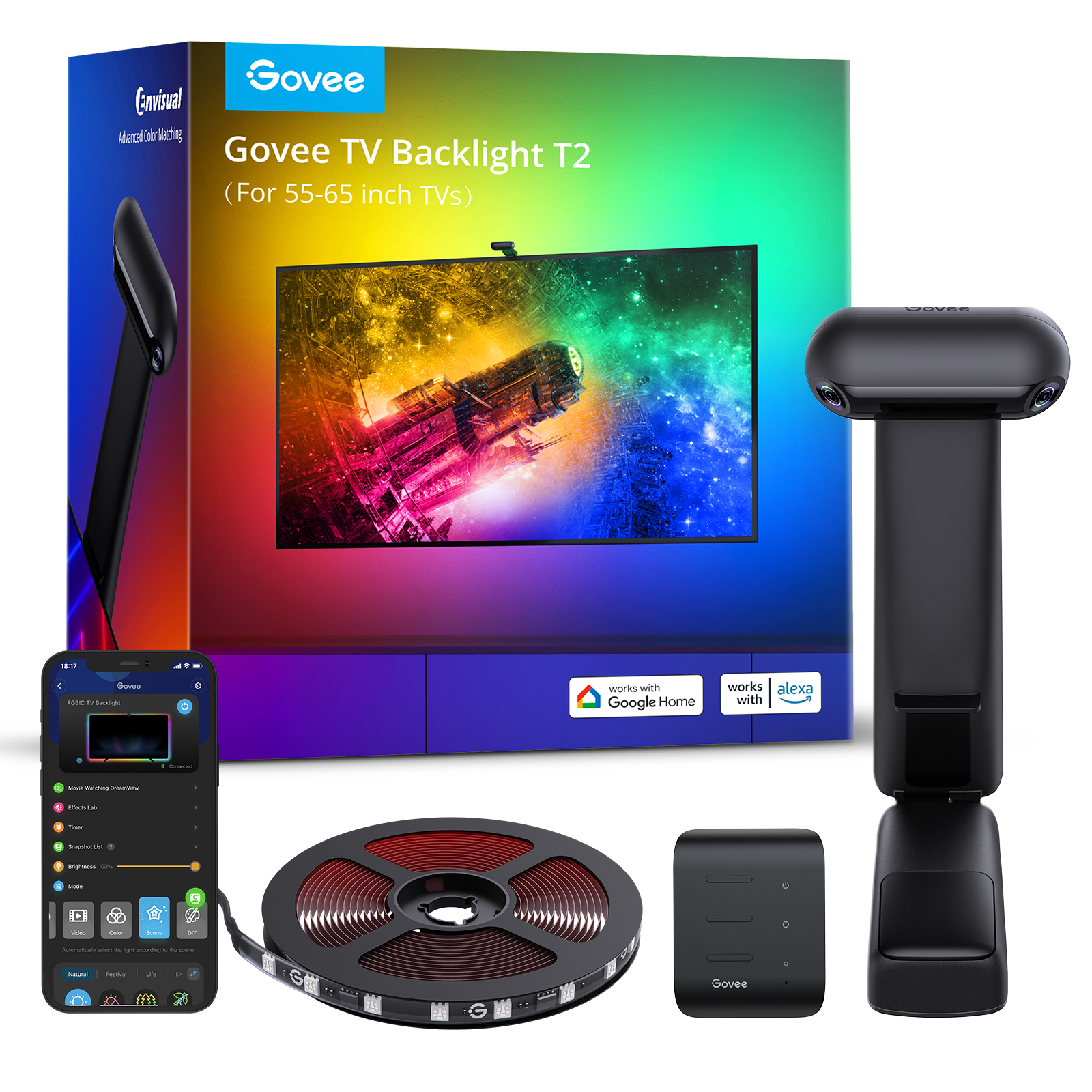 TV BACKLIGHT WITH DUAL CAMERAS (55~65 INCHES)