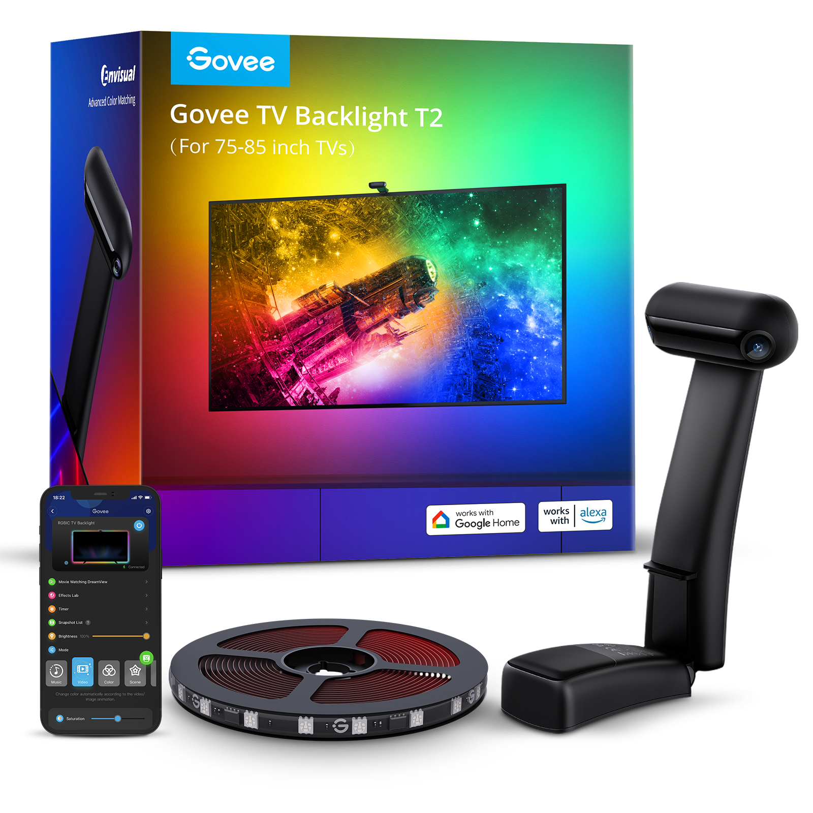TV BACKLIGHT WITH DUAL CAMERAS (75~85 INCHES)