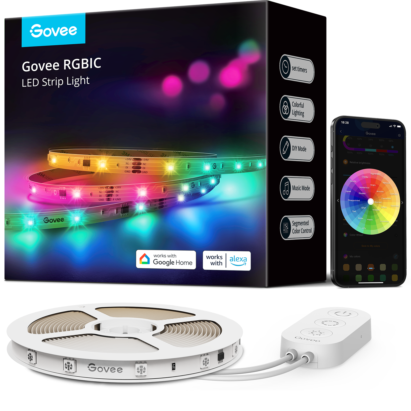BASIC RGBIC LED STRIPS - 10M