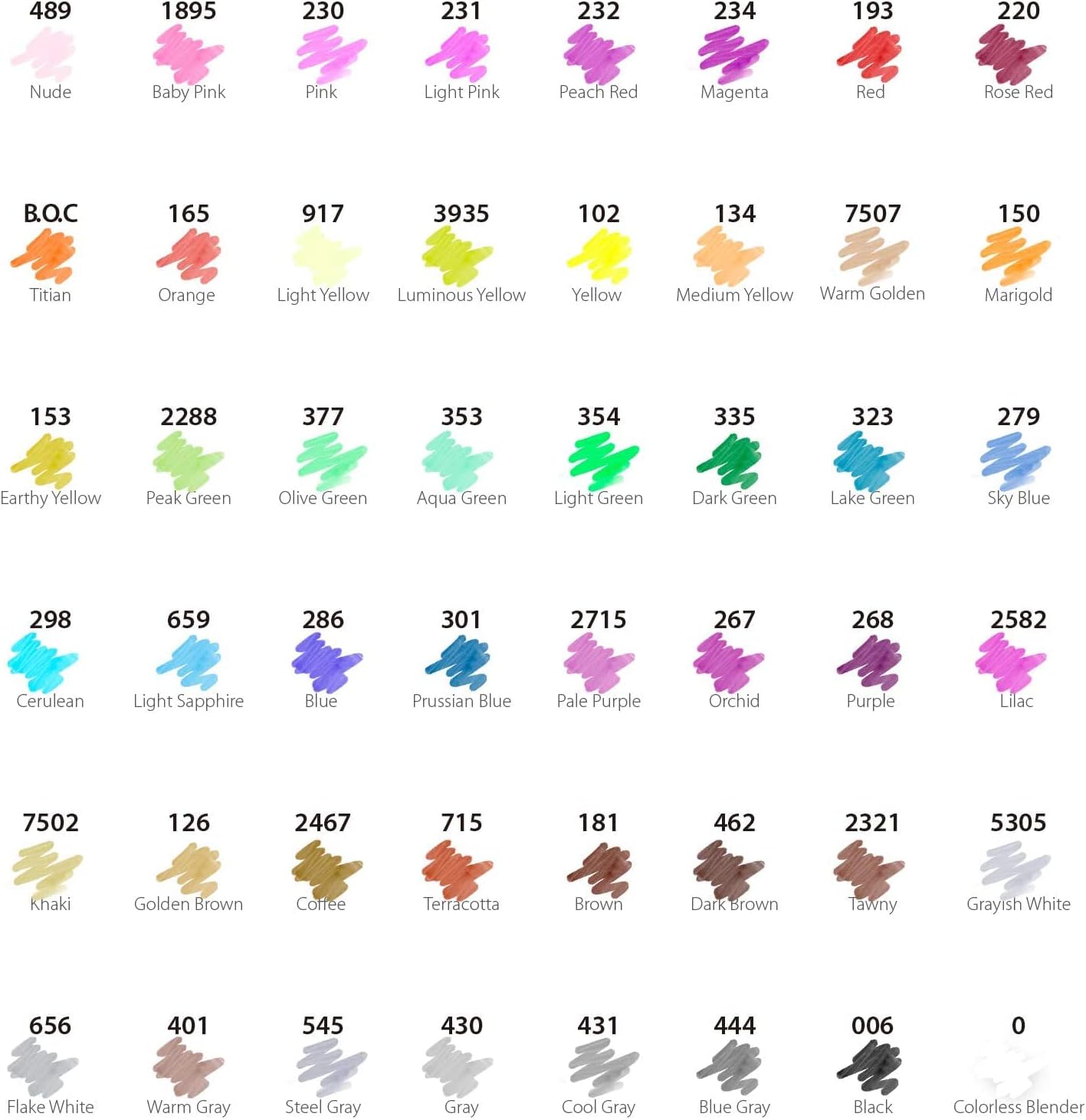 48-COLOR DOUBLE TIPPED ALCOHOL MARKERS
