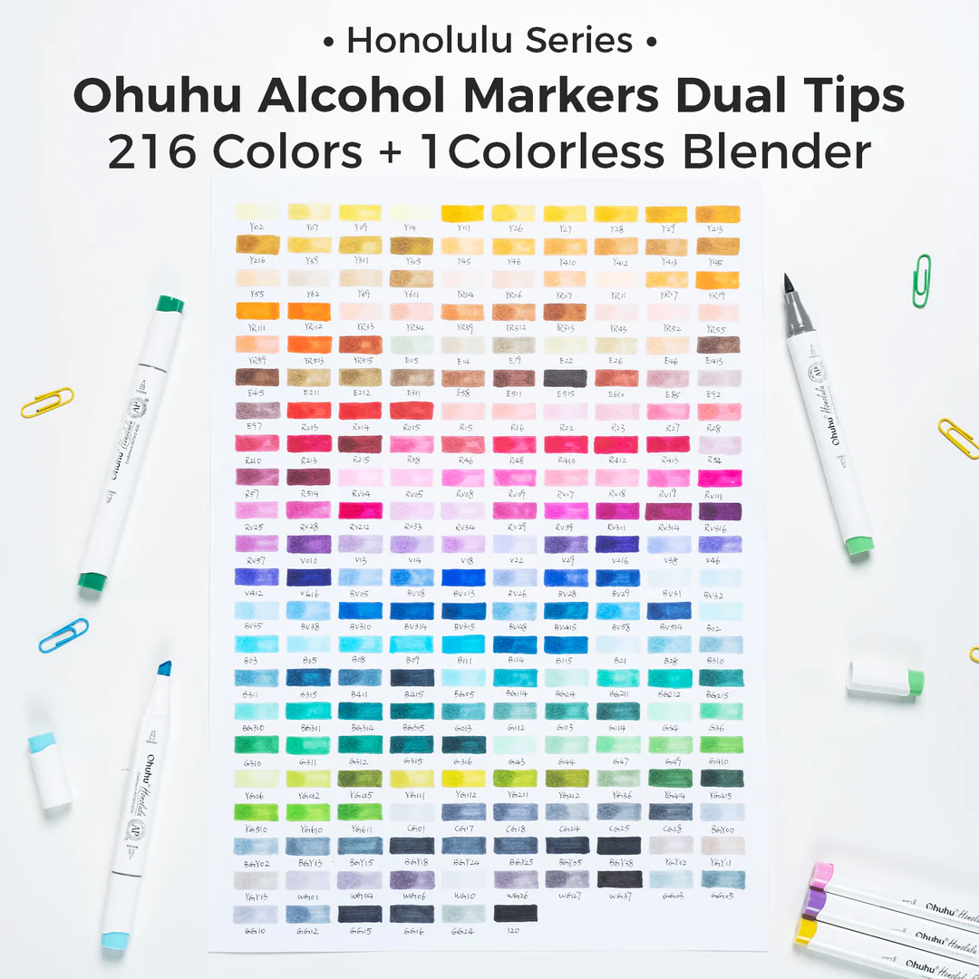 216+1-COLOR DOUBLE-TIPPED MARKER
