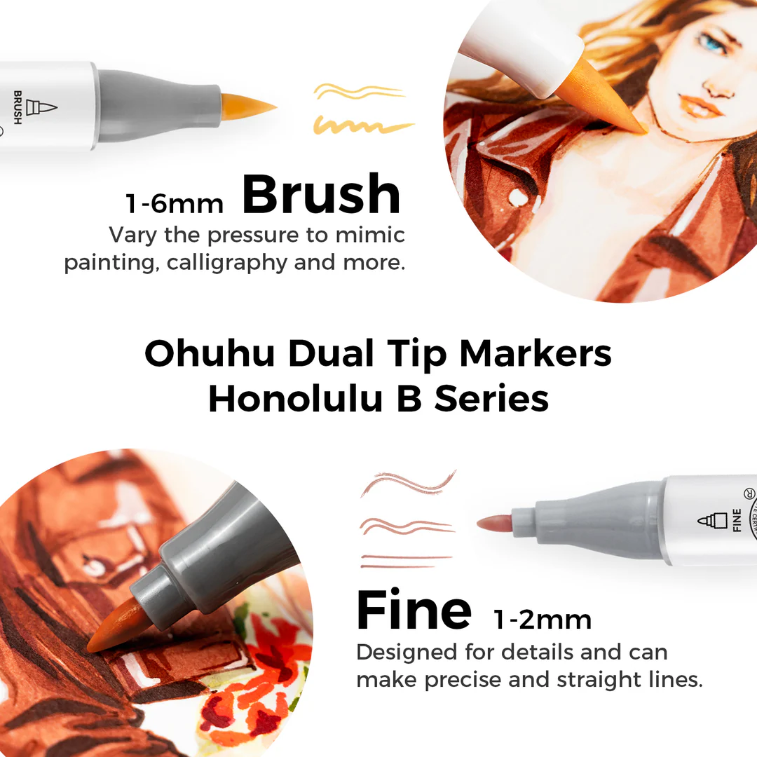 36 COLOR DUAL-TIP MARKERS
