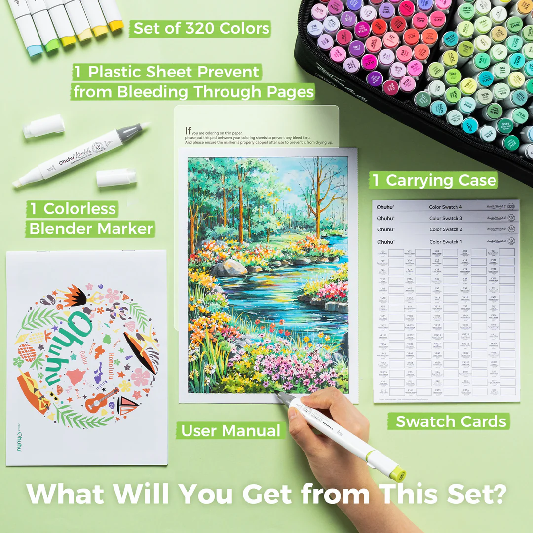320-COLOR DOUBLE-TIPPED MARKER