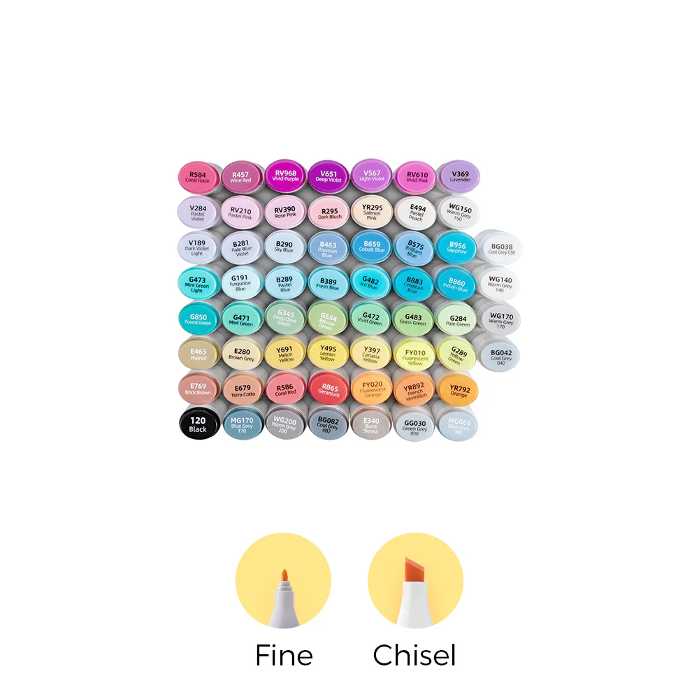 60-COLOR DOUBLE-TIPPED MARKER