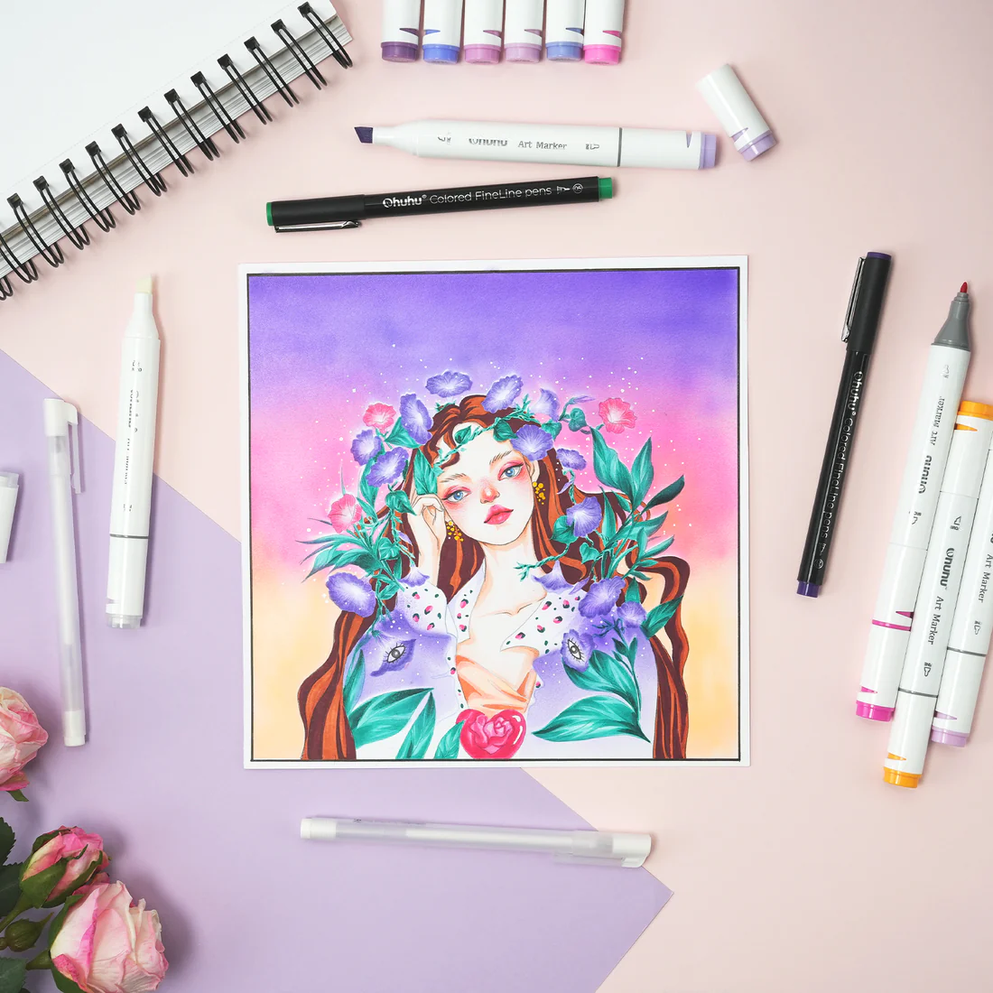 60-COLOR DOUBLE-TIPPED MARKER