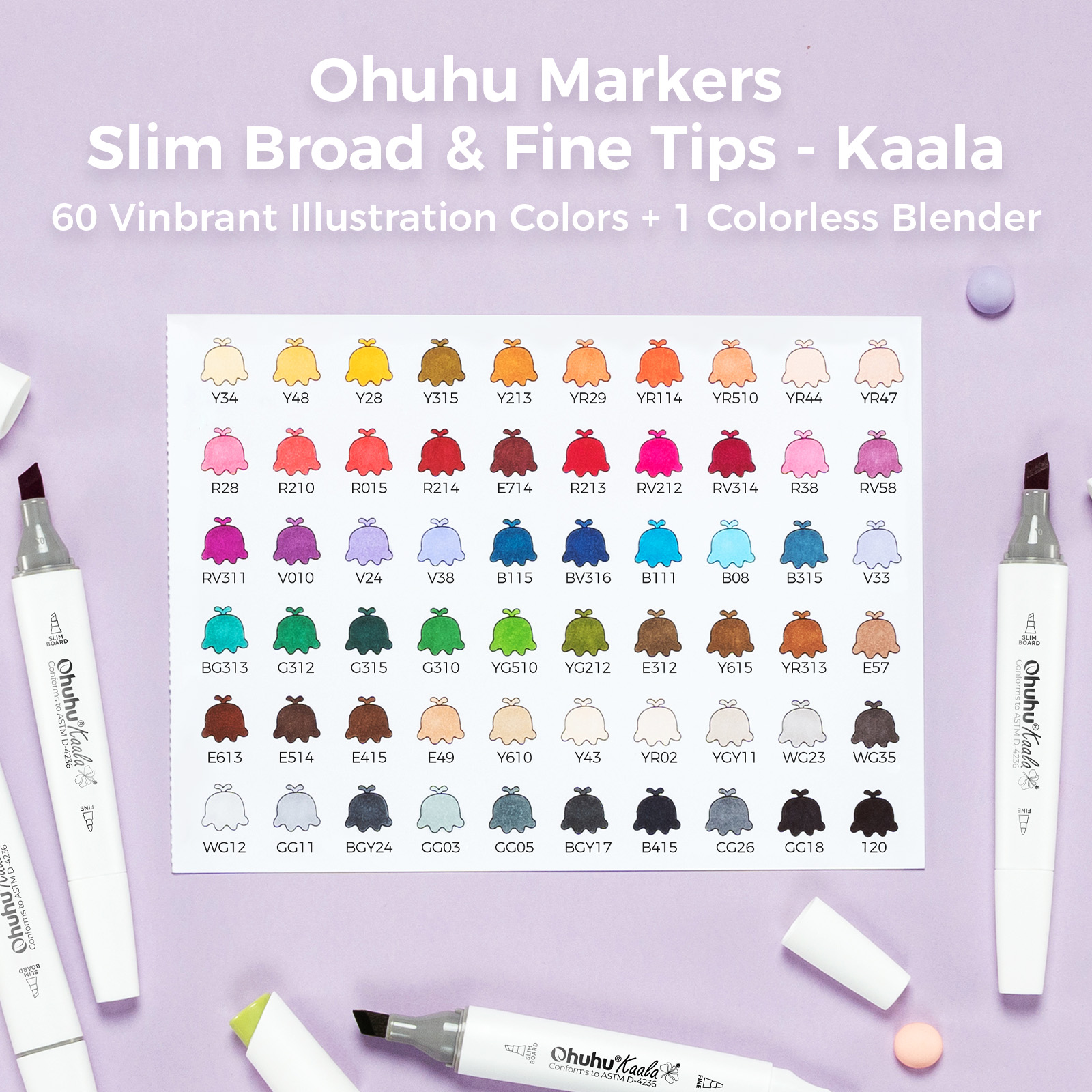 60-COLOR MARKERS