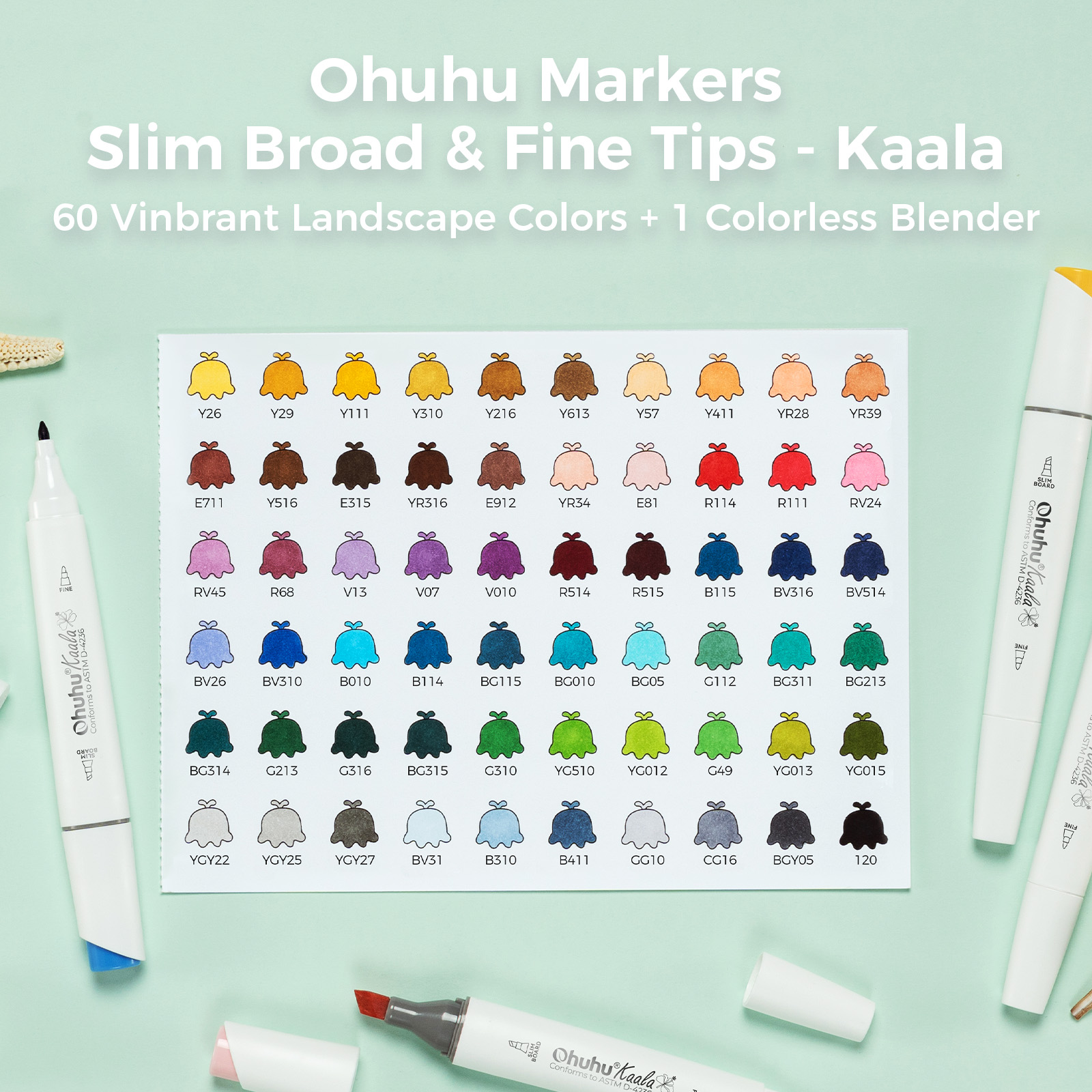 60-COLOR MARKERS