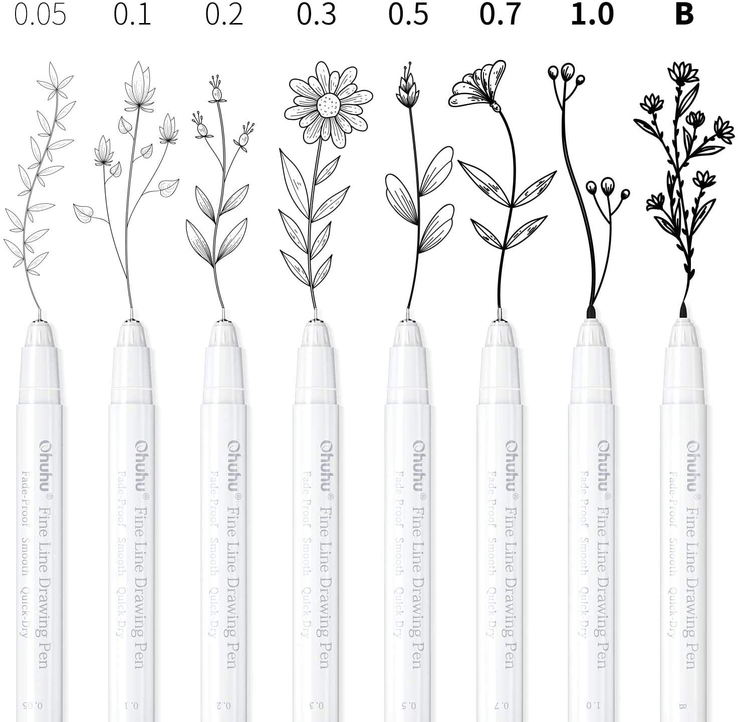 FINELINER PENS FOR DRAWING 8 PACKS