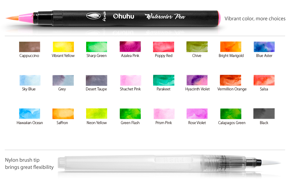 24-COLOR BRUSH MARKERS