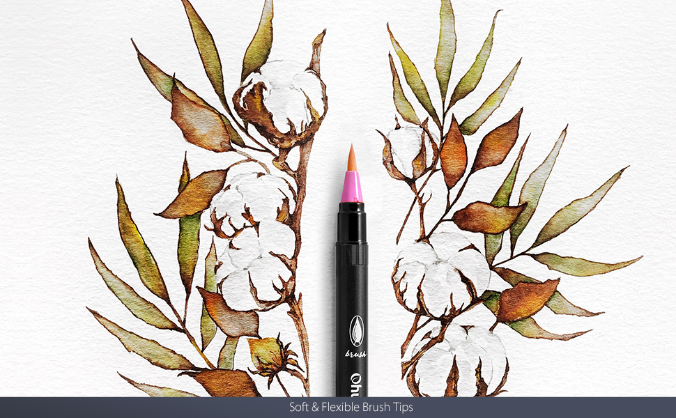 24-COLOR BRUSH MARKERS