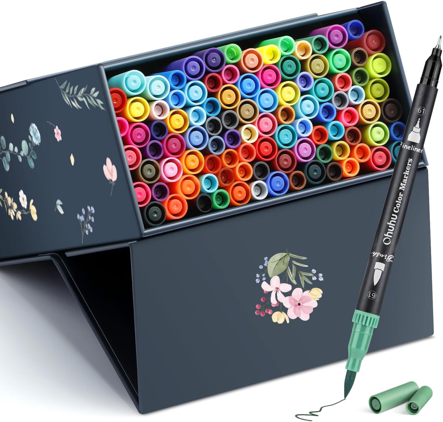 100-COLOR BRUSH & FINELINER PENS