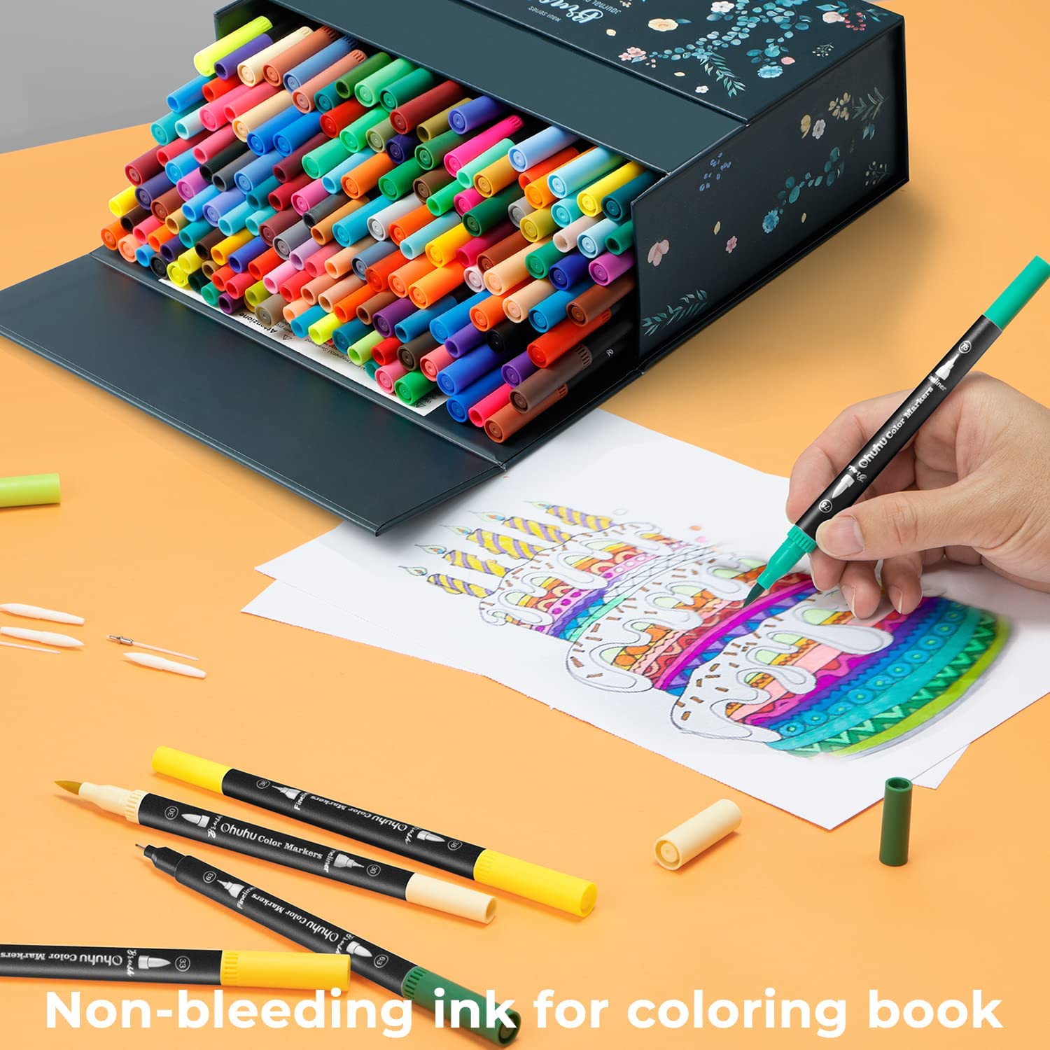 160-COLOR BRUSH & FINELINER PENS