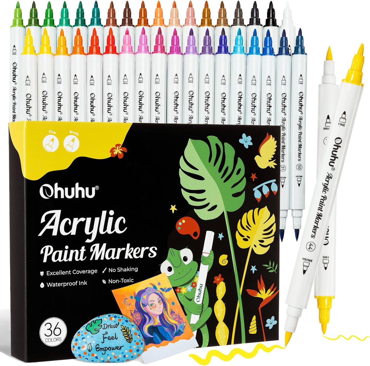MARKERS 100 COLORS, DUAL TIP