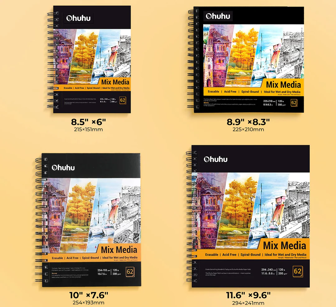 MIX MEDIA PAD – 62 SHEETS