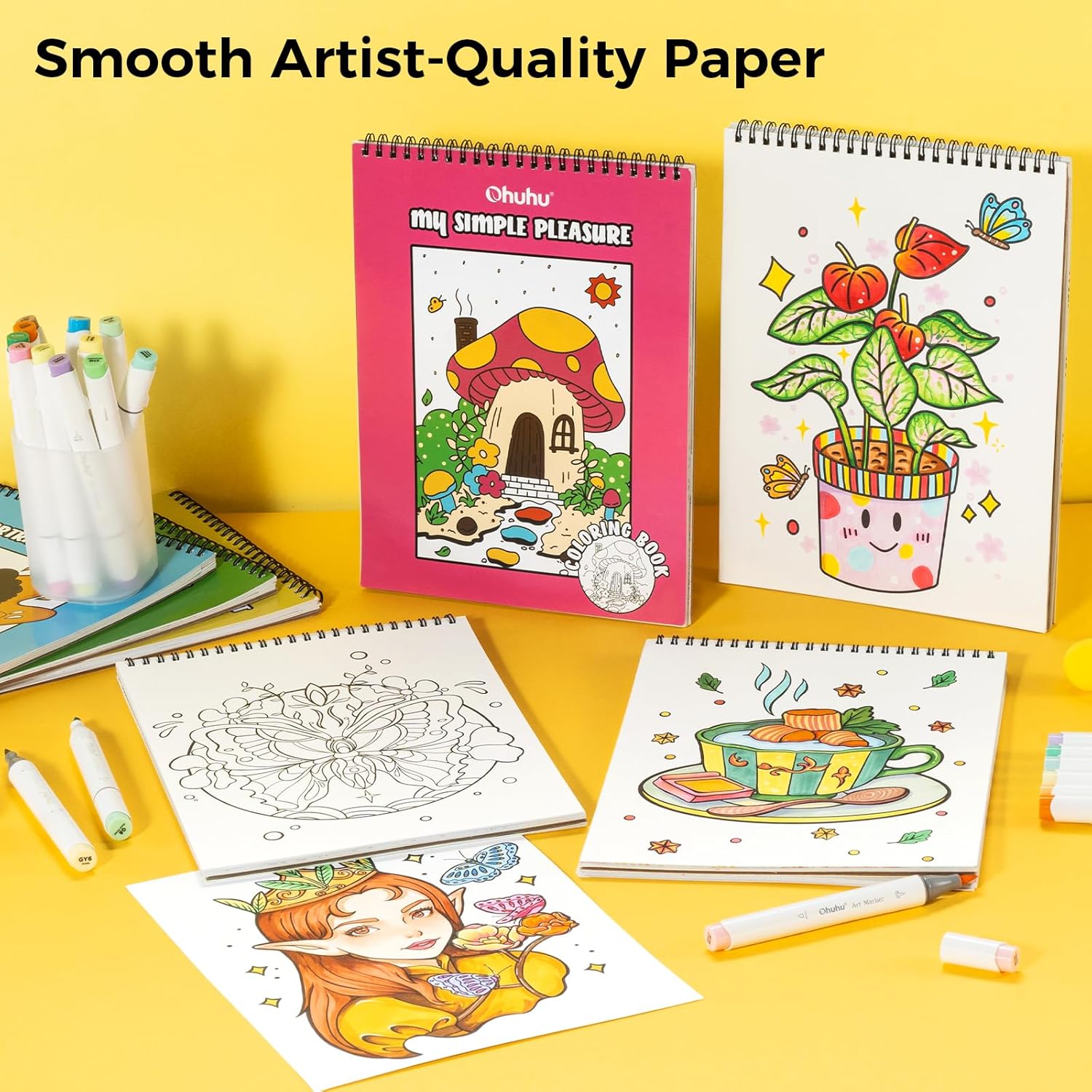 COLORING BOOK SET - 40 SHEETS