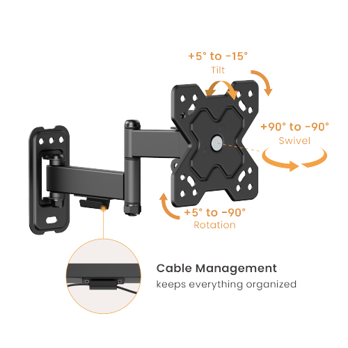 Economy Full-motion TV Wall Mount